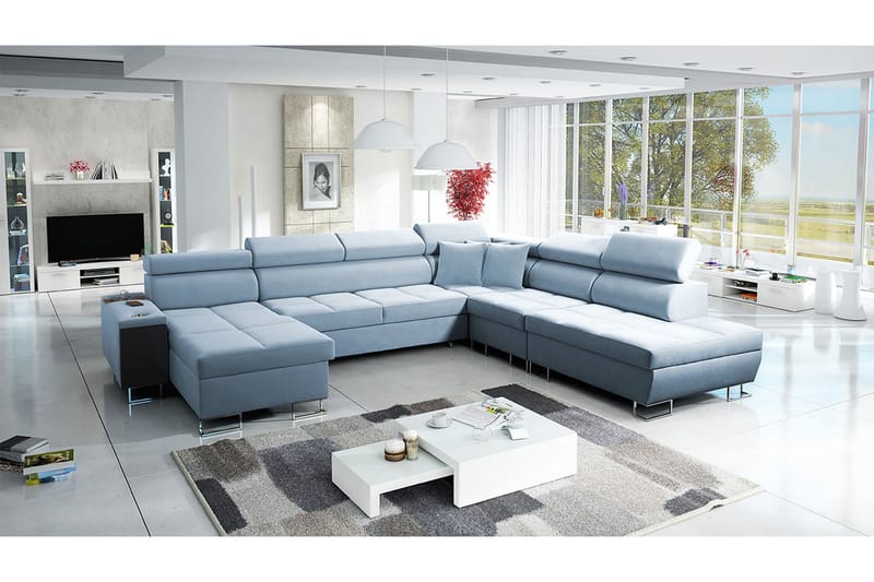 Morenia Sovesofa m. Divan og Sjeselong - Møbler - Sofaer - Sovesofaer