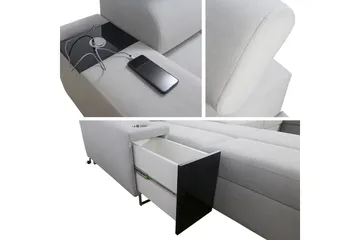 Morenia Sovesofa m. Divan og Sjeselong - Møbler - Sofaer - Sovesofaer
