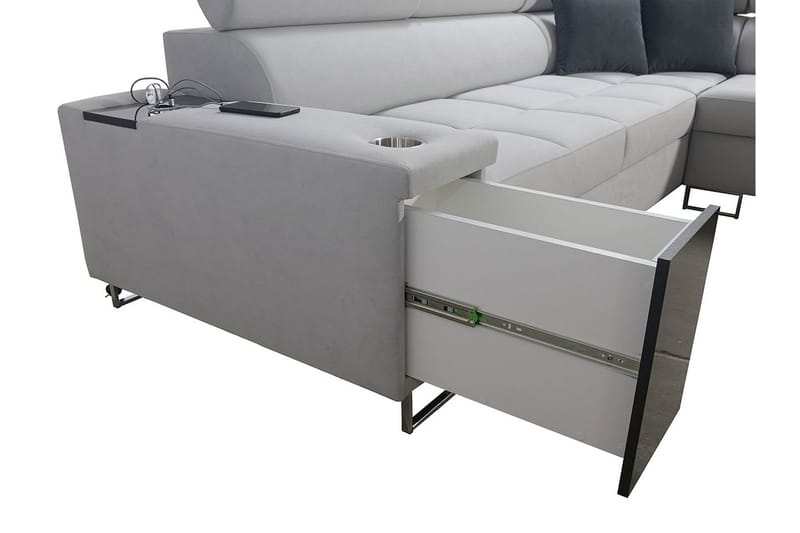 Morenia Sovesofa m. Sjeselong L-formet - Møbler - Sofaer - Sovesofaer