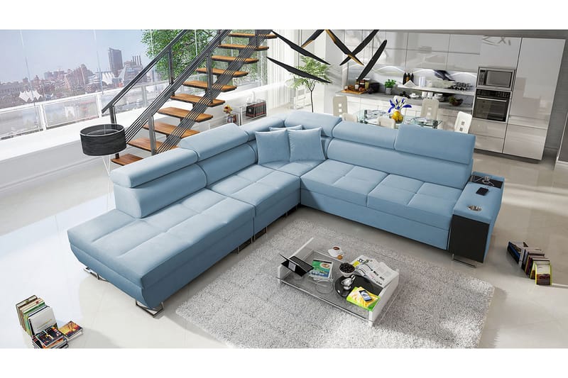 Morenia Sovesofa m. Sjeselong L-formet - Møbler - Sofaer - Sovesofaer