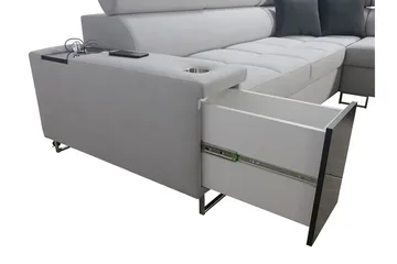 Morenia Sovesofa m. Sjeselong L-formet - Møbler - Sofaer - Sovesofaer