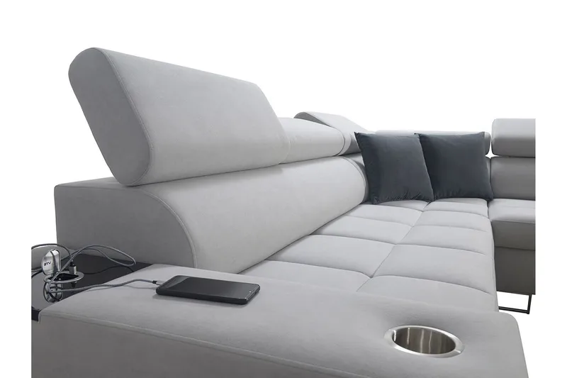 Morenia Sovesofa m. Sjeselong L-formet - Møbler - Sofaer - Sovesofaer