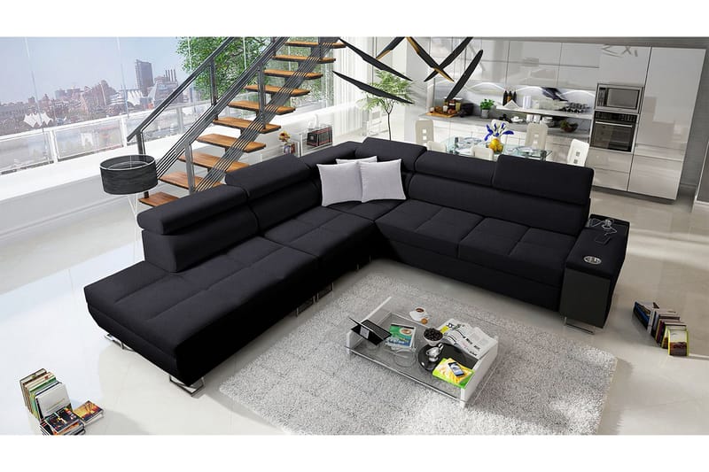 Morenia Sovesofa m. Sjeselong L-formet - Møbler - Sofaer - Sovesofaer