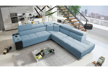 Morenia Sovesofa m. Sjeselong L-formet - Møbler - Sofaer - Sovesofaer