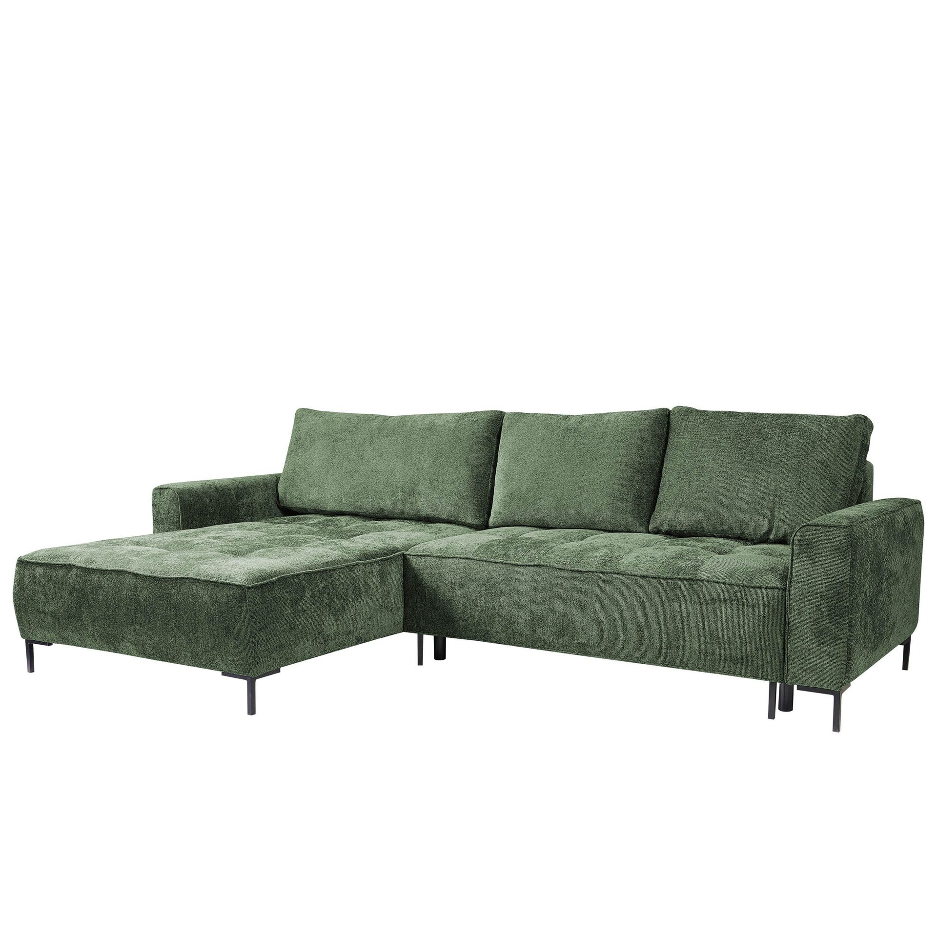 Morvian 3-seters sovesofa med divan - grønn