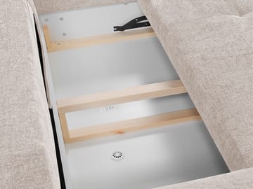 Morvian 3-seters sovesofa med divan - lysegrå - Møbler - Sofaer - Sovesofaer