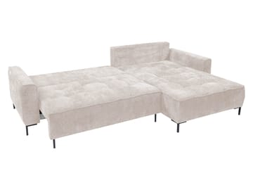 Morvian 3-seters sovesofa med divan - lysegrå - Møbler - Sofaer - Sovesofaer