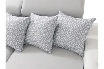 Mumtaz U-Sovesofa Divan Venstre - Hvit/Lysegrå - Møbler - Sofaer - Sovesofaer