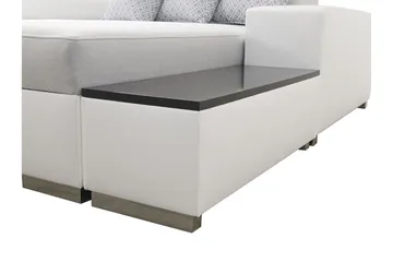 Mumtaz U-Sovesofa Divan Venstre - Hvit/Lysegrå - Møbler - Sofaer - Sovesofaer