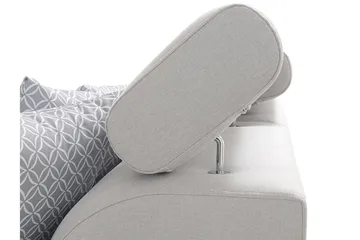 Mumtaz U-Sovesofa Divan Venstre - Hvit/Lysegrå - Møbler - Sofaer - Sovesofaer