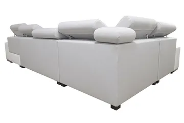 Mumtaz U-Sovesofa Divan Venstre - Hvit/Lysegrå - Møbler - Sofaer - Sovesofaer