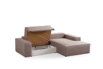 Munehiro Hjørnesovesofa - Brun - Møbler - Sofaer - Sovesofaer