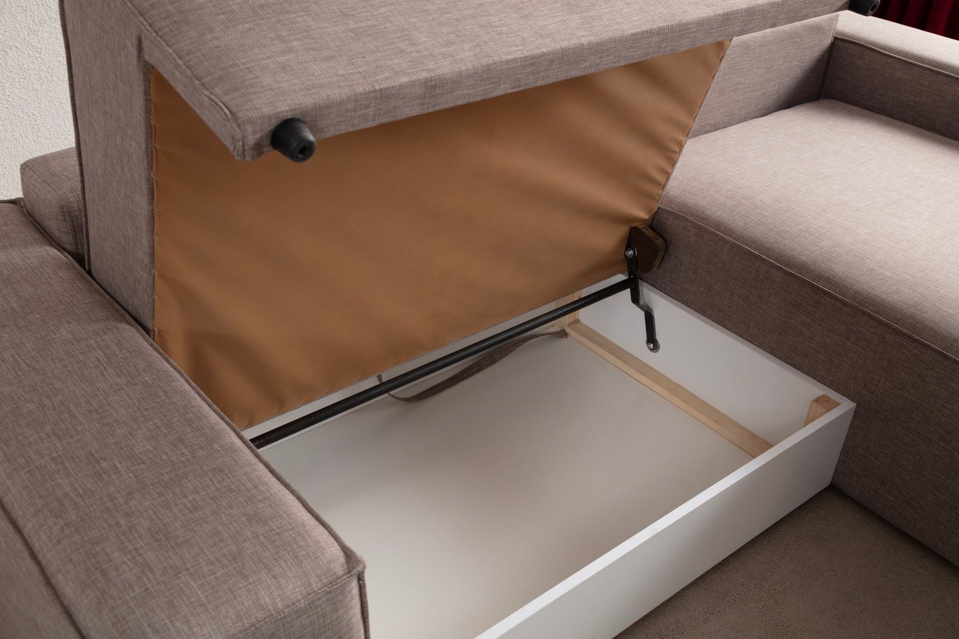 Munehiro Hjørnesovesofa - Brun - Møbler - Sofaer - Sovesofaer