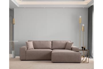 Munehiro Hjørnesovesofa - Brun - Møbler - Sofaer - Sovesofaer