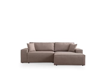Munehiro Hjørnesovesofa - Brun - Møbler - Sofaer - Sovesofaer