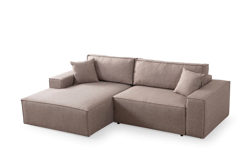 Munehiro Hjørnesovesofa - Brun - Sovesofaer - Hjørnesovesofa