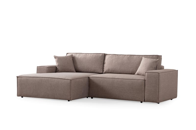 Munehiro Hjørnesovesofa - Brun - Møbler - Sofaer - Sovesofaer
