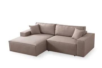 Munehiro Hjørnesovesofa - Brun - Møbler - Sofaer - Sovesofaer