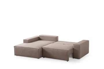 Munehiro Hjørnesovesofa - Brun - Møbler - Sofaer - Sovesofaer