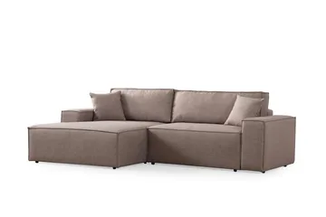 Munehiro Hjørnesovesofa - Brun - Møbler - Sofaer - Sovesofaer