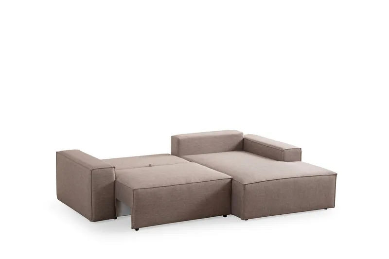 Munehiro Hjørnesovesofa - Brun - Møbler - Sofaer - Sovesofaer
