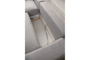 Munehiro Hjørnesovesofa - Lysegrå - Møbler - Sofaer - Sovesofaer