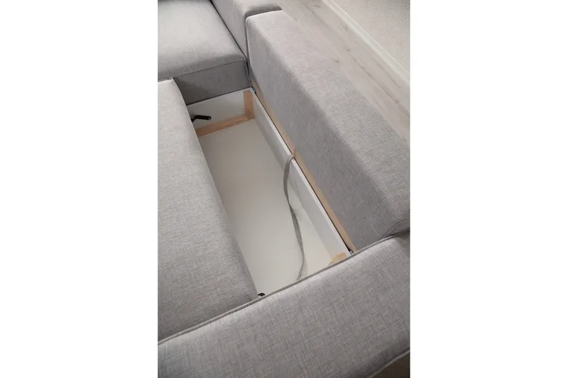 Munehiro Hjørnesovesofa - Lysegrå - Møbler - Sofaer - Sovesofaer