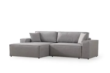Munehiro Hjørnesovesofa - Lysegrå - Møbler - Sofaer - Sovesofaer