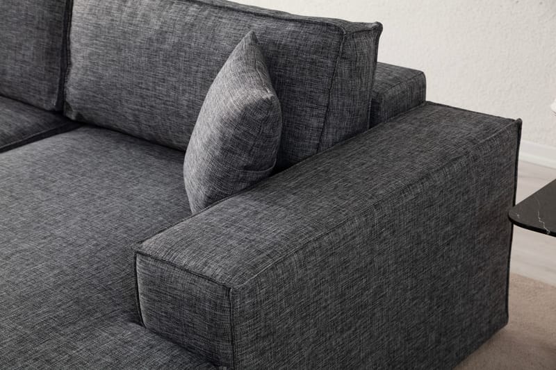 Munehiro Hjørnesovesofa - Mørkegrå - Sovesofaer - Hjørnesovesofa