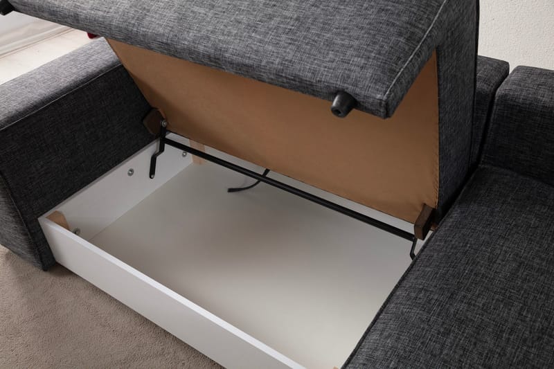 Munehiro Hjørnesovesofa - Mørkegrå - Møbler - Sofaer - Sovesofaer