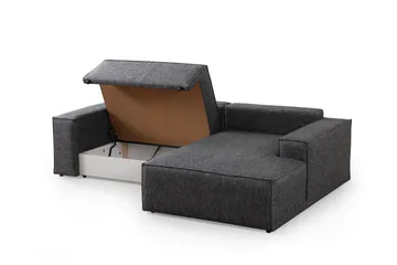Munehiro Hjørnesovesofa - Mørkegrå - Møbler - Sofaer - Sovesofaer