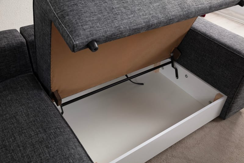 Munehiro Hjørnesovesofa - Mørkegrå - Møbler - Sofaer - Sovesofaer
