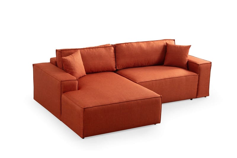 Munehiro Hjørnesovesofa - Oransje - Møbler - Sofaer - Sovesofaer