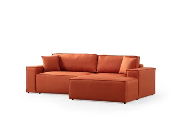 Munehiro Hjørnesovesofa - Oransje - Møbler - Sofaer - Sovesofaer