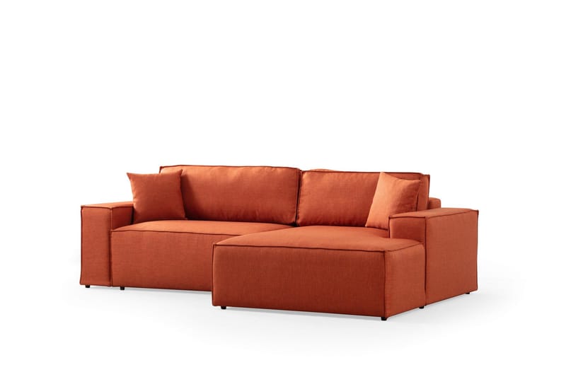 Munehiro Hjørnesovesofa - Oransje - Sovesofaer - Hjørnesovesofa