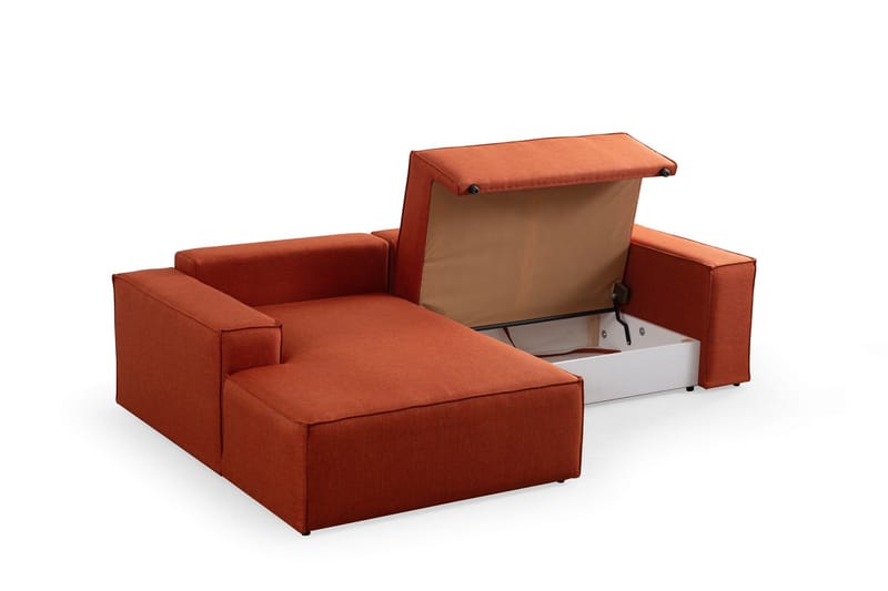 Munehiro Hjørnesovesofa - Oransje - Møbler - Sofaer - Sovesofaer