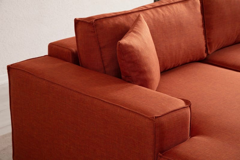 Munehiro Hjørnesovesofa - Oransje - Møbler - Sofaer - Sovesofaer