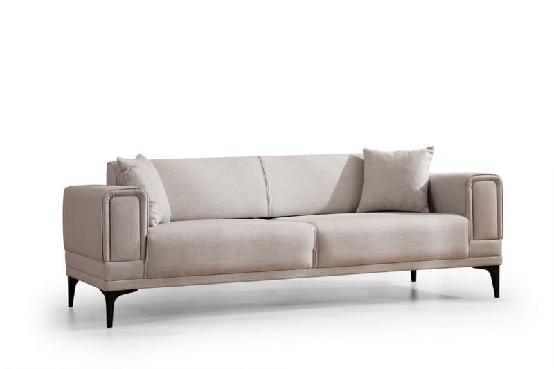 Naoko 3-seter Sovesofa - Beige - Sovesofaer - 3 seters sovesofa