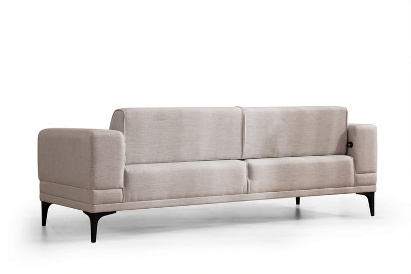 Naoko 3-seter Sovesofa - Beige - Sovesofaer - 3 seters sovesofa