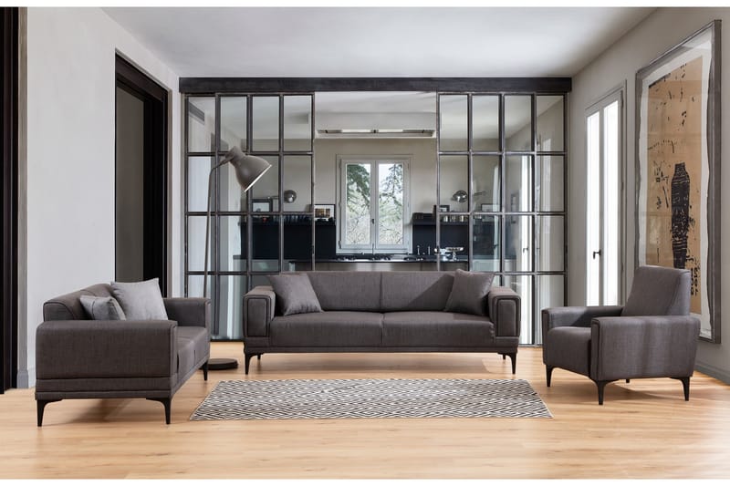 Naoko 3-seter Sovesofa - Mørkegrå - Møbler - Sofaer - Sovesofaer