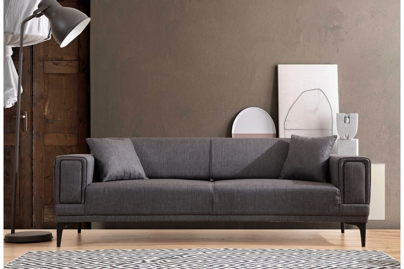 Naoko 3-seter Sovesofa - Mørkegrå - Møbler - Sofaer - Sovesofaer