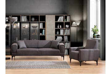 Naoko 3-seter Sovesofa - Mørkegrå - Møbler - Sofaer - Sovesofaer