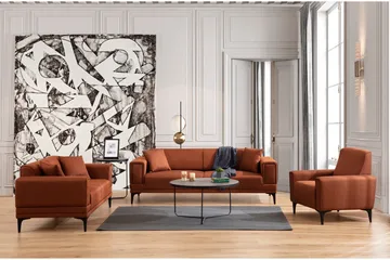 Naoko 3-seter Sovesofa - Rød - Møbler - Sofaer - Sovesofaer