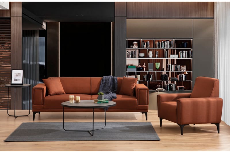 Naoko 3-seter Sovesofa - Rød - Møbler - Sofaer - Sovesofaer