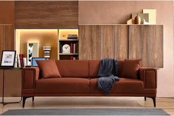 Naoko 3-seter Sovesofa - Rød - Møbler - Sofaer - Sovesofaer