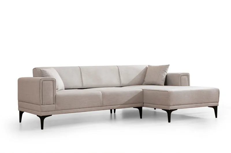 Naoko Sovesofa med divan - Beige - Møbler - Sofaer - Sovesofaer