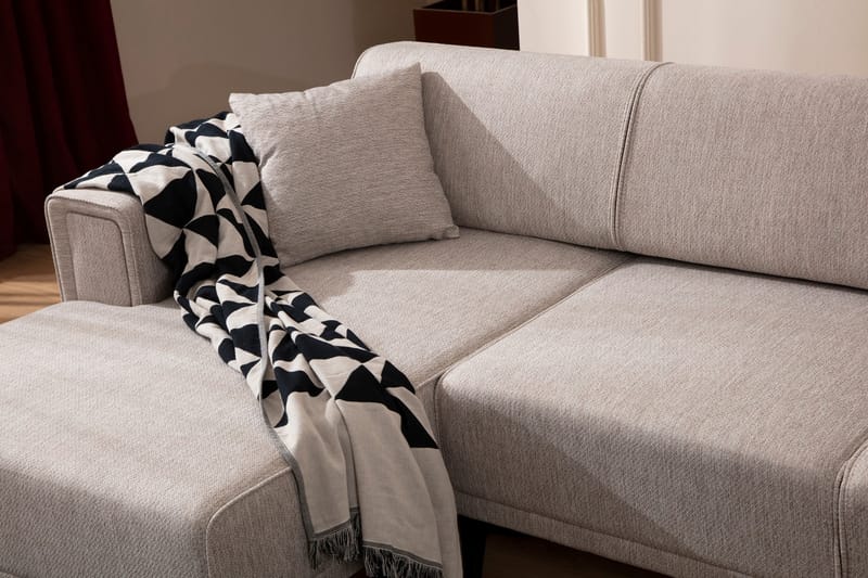 Naoko Sovesofa med divan - Lysebrun - Møbler - Sofaer - Sovesofaer