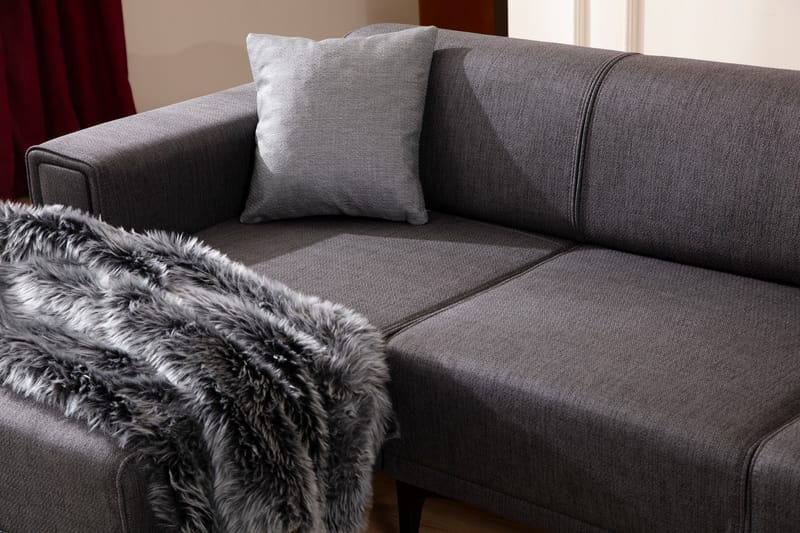 Naoko Sovesofa med divan - Mørkegrå - Møbler - Sofaer - Sovesofaer