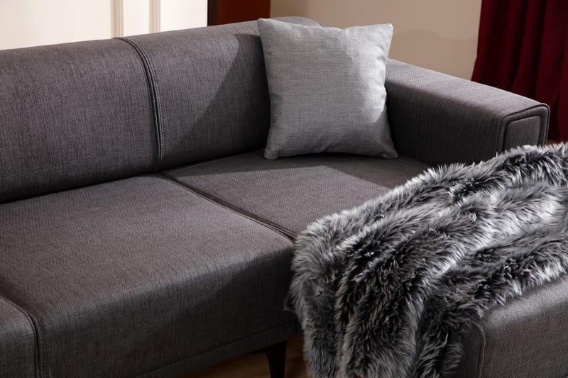 Naoko Sovesofa med divan - Mørkegrå - Møbler - Sofaer - Sovesofaer