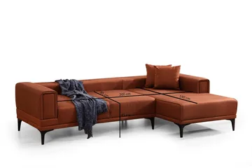 Naoko Sovesofa med divan - Rød - Møbler - Sofaer - Sovesofaer